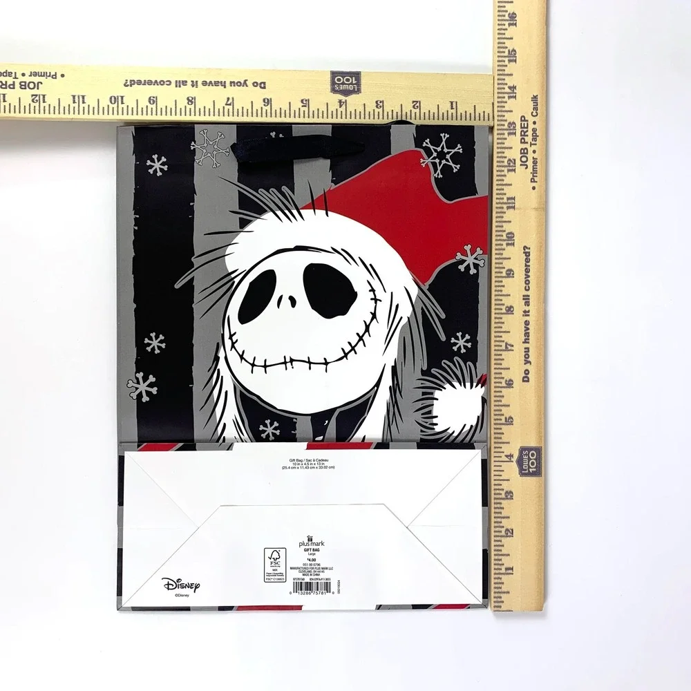 Nightmare Before Christmas NBC Paper Gift Bag & Tag Lot of 2 13x10x4.5